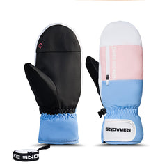 30 Degree Ski Gloves Waterproof Windproof Touch Screen Zip Storage