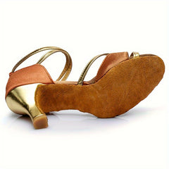 Women's Latin Dance Shoes Suede Sole 6 Heel