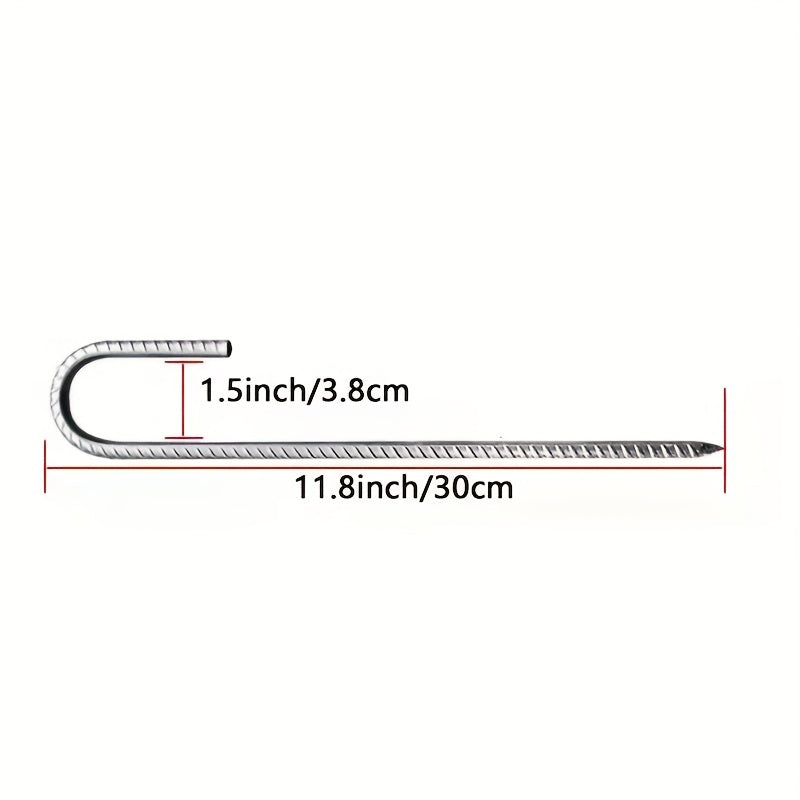 Heavy Duty Steel Ground Anchors 8mm 5/10/20pcs