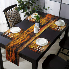 Autumn National Forest Park Table Runner 13x72 Inch