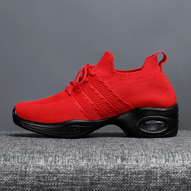 Women's Breathable Jazz Sneakers Lightweight Non slip Dance Shoes