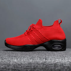 Women's Breathable Jazz Sneakers Lightweight Non slip Dance Shoes