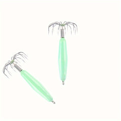 2pcs Barbless Squid Hook Stainless Steel Squid Jig Fishing Tackle