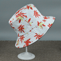 Maple Leaf Print Bucket Hat Outdoor Sun Protection Hat