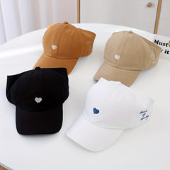 Embroidery Heart Pattern Baseball Cap Children's Empty Top Hat