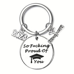 Teen Creative Slogan KeyChain For Graduation Gift Party