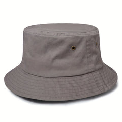Solid Comfortable Breathable Bucket Hat Fishing Sun Protection Basin Hat