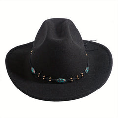 Wool Cowboy Hat Solid Sheep Felt Hat