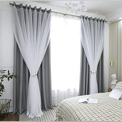 2pcs Faux Pearl Curtain Tiebacks for Blackout & Sheer Windows