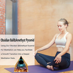 Natural Crystal Pyramid Healing Energy Reiki Chakra Meditation Stone