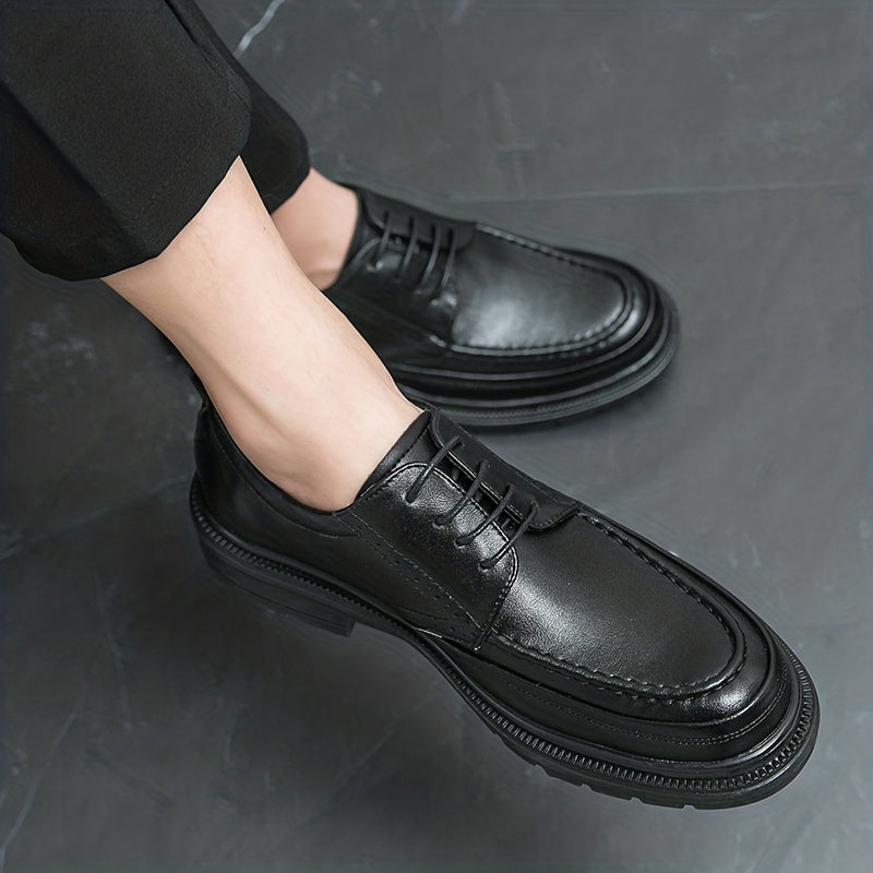 Men's Preppy Style Derby Lace Up Shoes - Business Formal Events