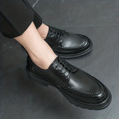 Men's Preppy Style Derby Lace Up Shoes - Business Formal Events