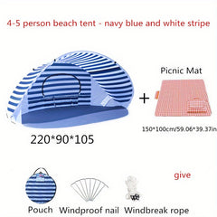 Portable Beach Sunshade Tent Easy Folding Sun Shelter for Fishing Camping