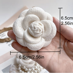 Delicate Flower Shape Woven Brooch for Men Women