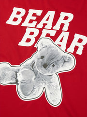 BEAR BEAR Men's Graphic Crew Neck T-shirt for Summer