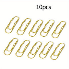 10pcs Metal Pen Clips Notebook Accessories Paper Clip Easy Carry Pen Holder