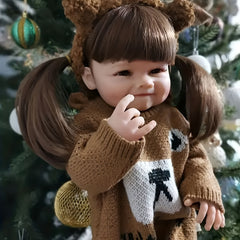 Raya Vinyl Body Doll with NPK55 Fully Covered Hair Toy for Christmas