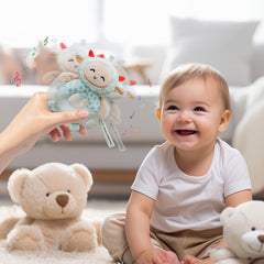 Musical Baby Rattle Toy Sheep Soft Polyester Soothing Music Vibrant Colors