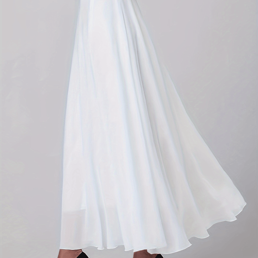 Chiffon Overlay Skirt High Waist for Women