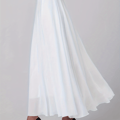 Chiffon Overlay Skirt High Waist for Women