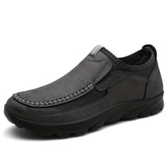 Men's Vintage Loafers Comfy Slip-On Walking Shoes