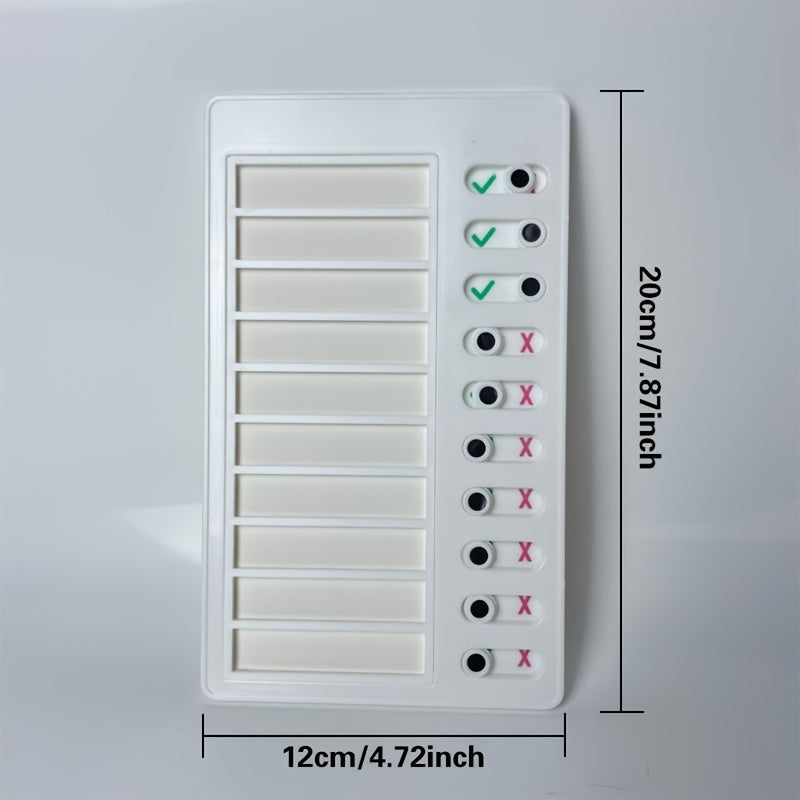 1pc Fitness Week Plan Board Daily Workout Plan Recording Machine