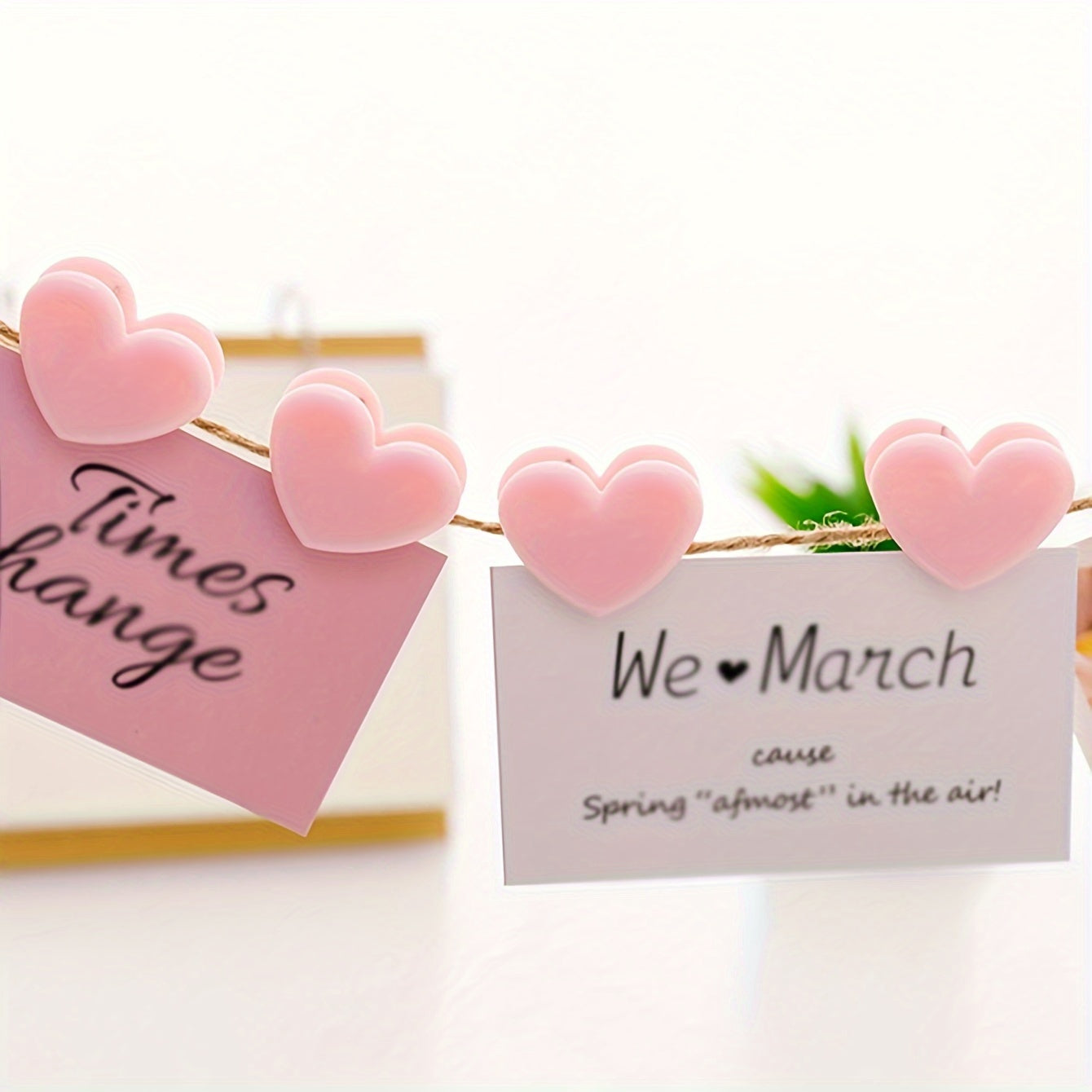 2pcs Colorful Love Clips For Postcards Books