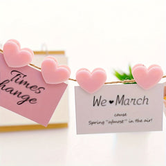 2pcs Colorful Love Clips For Postcards Books