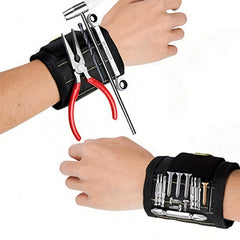Magnetic Wristband for Handymen Holds Screws & Tools