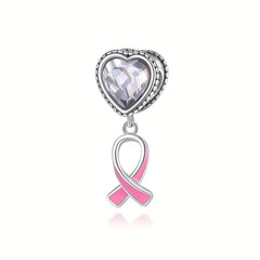 Heart Zircon Pendant Mouse Beads Charm for Necklaces