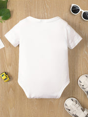 Baby Cotton Onesie Love Print Triangle Creeper Romper