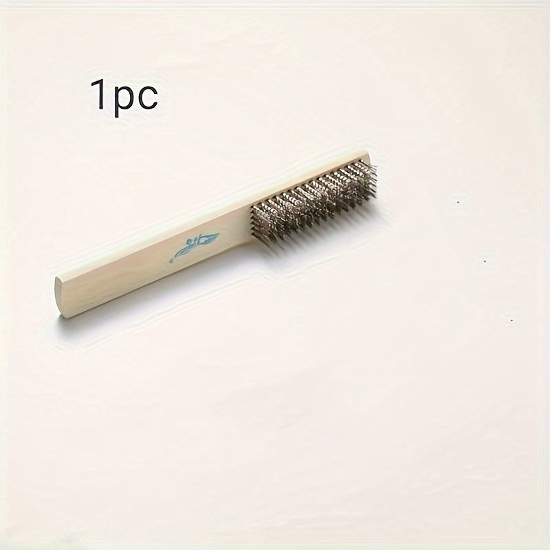 Copper & Stainless Steel Wire Brush Set for Rust Removal & Polishing