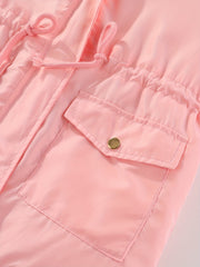 Girls Fleece Lined Hooded Coat Jacket for Fall Winter