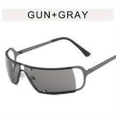 Y2K Cyberpunk Sunglasses Metal Sun Shades UV400