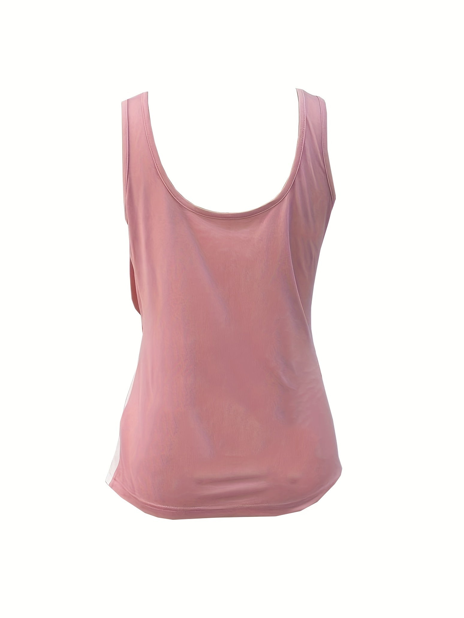 Colorblock Ruched Crew Neck Tank Top Sleeveless Top For Summer Women's Clothing