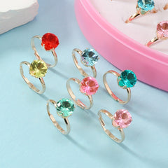 36pcs Girls Colorful Rings Kids Accessories Set