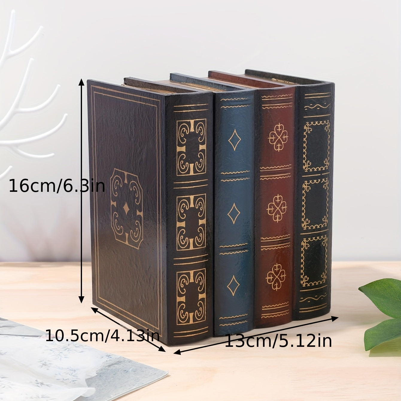 Retro Wooden Storage Box Handicraft Decor