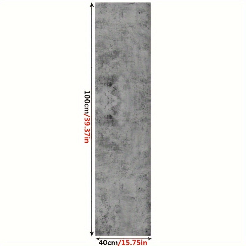 Gray Cement Self-adhesive Floor Stickers - Non-slip & Waterproof