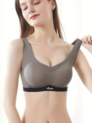 Colorblock Wireless Bra Full Coverage Women Lingerie