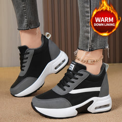 Women's Chunky Sneakers Air Cushion Height Increased Casual Walking Shoes