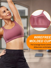 High Impact Wireless Sports Bra for Women