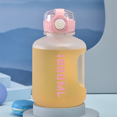 Large Capacity Water Kettle Portable Straw Cup Big Belly