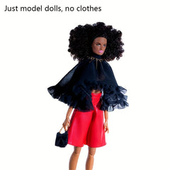 African Muscle Model Doll 12 Joints High Girl Toy Girl Gift No Clothes