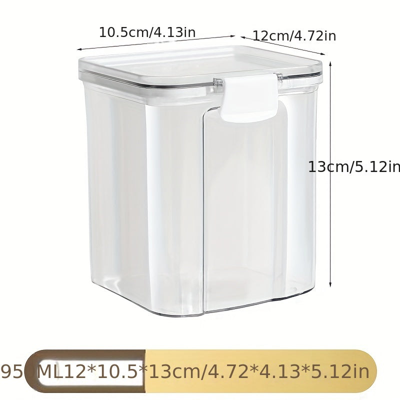 Transparent Food Storage Jars for Grains & Snacks