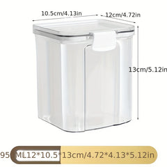 Transparent Food Storage Jars for Grains & Snacks