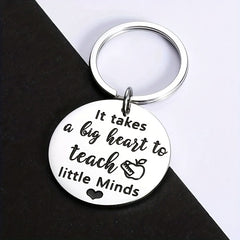 Stainless Steel Thank You Keychain For Teachers Graduation