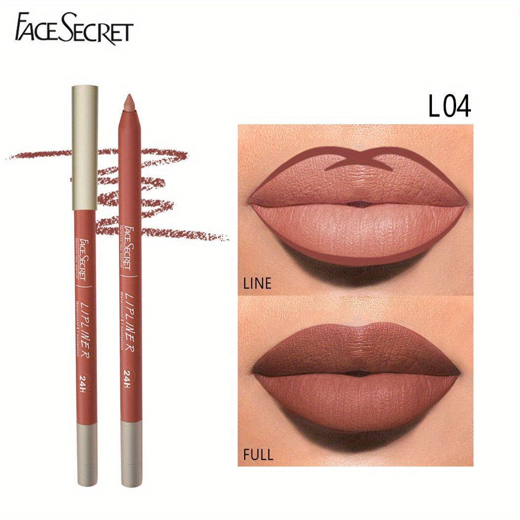 12 Colors Lip Liner Pen Waterproof Sweatproof Correcting Lip Liner Crayon