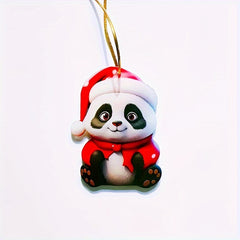 Panda Acrylic Phone Pendant Christmas Tree Decoration
