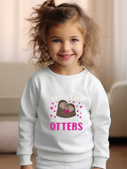 Girls Mole Pattern Crew Neck Sweatshirt Spring Fall Christmas