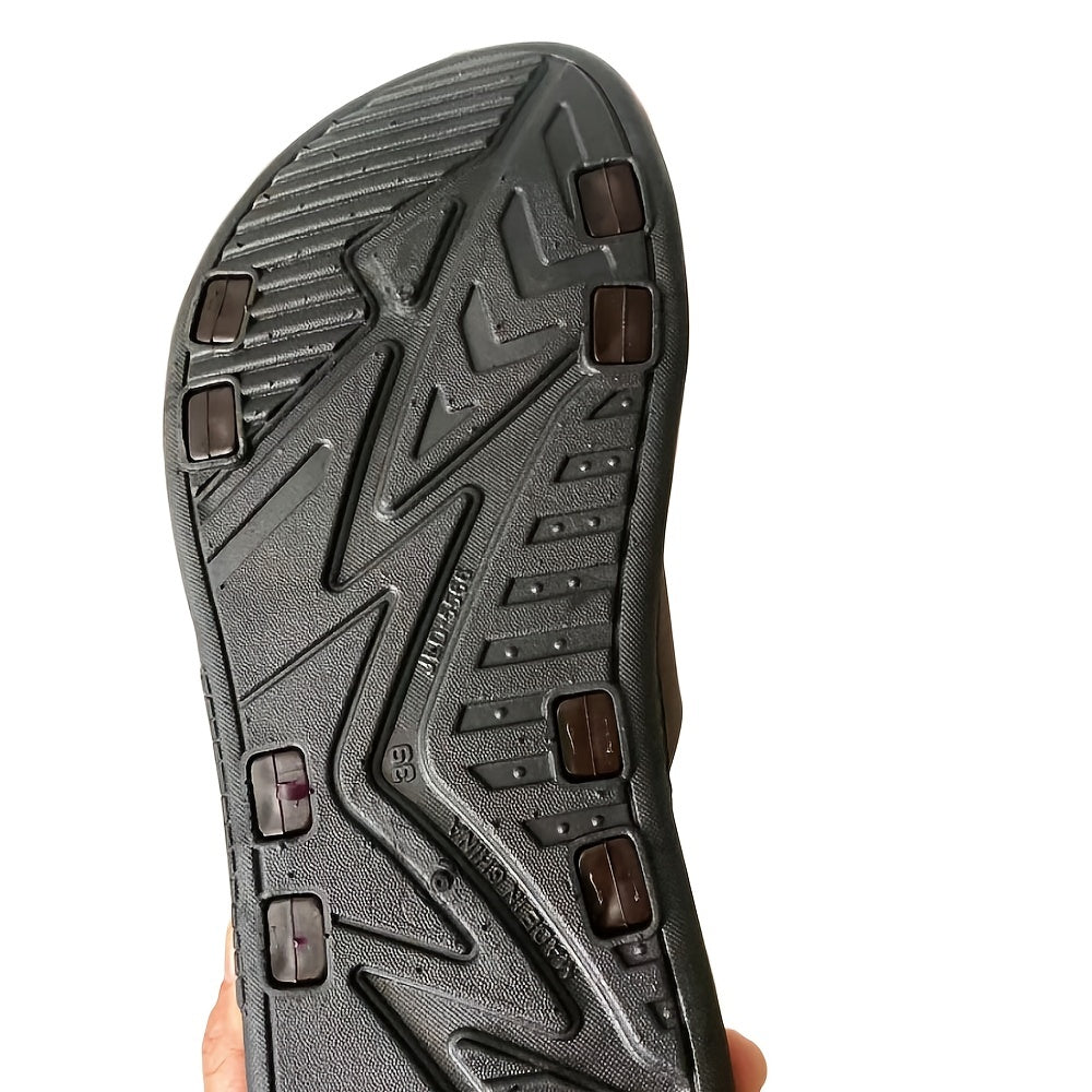 Men's Pin Buckle Slides Sandals Casual Non Slip Slippers Open Toe Shoes